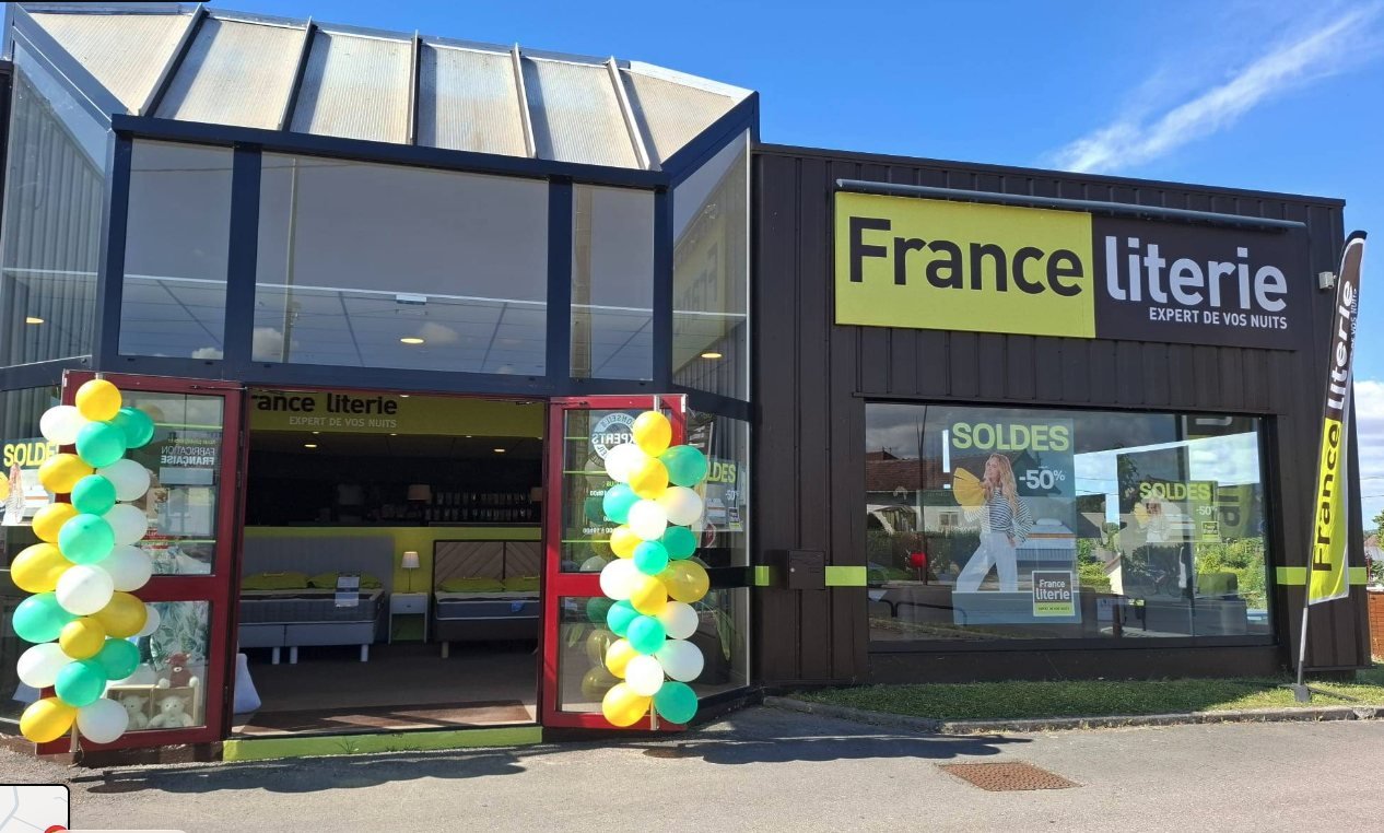 Magasin France Literie, avenue Général de Gaulle à Saint-Parres-aux-Tertres