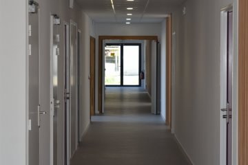 Couloir de desserte des cellules